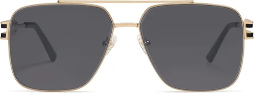 Vista 2 de SOJOS Gafas de sol retro cuadradas con marco de metal para mujeres y hombres vintage doble puente lentes planas para mujer y hombre SJ1180 Varios