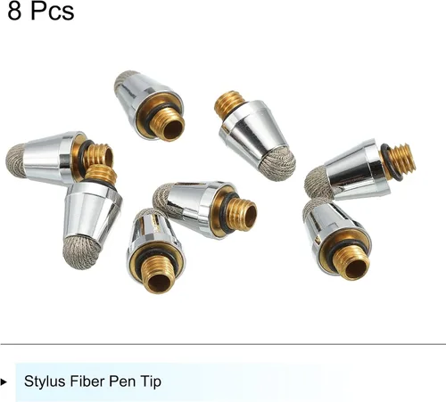 Vista 3 de MECCANIXITY 8 unids 0.197 in Stylus Pen Fibra Fina Puntas Profesionales Reemplazo de Alta Precisión para 2 en 1 Lápiz Capacitivo Dispositivos