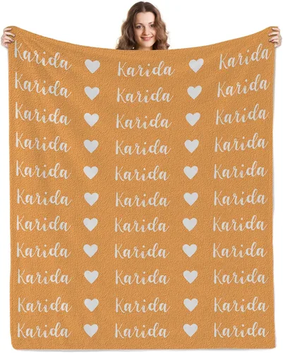 Vista 9 de Mantas de bebé personalizadas para niñas y niños con nombre – Mantas de bebé recién nacido, mantas para cama de bebé con nombre – Manta con nombre