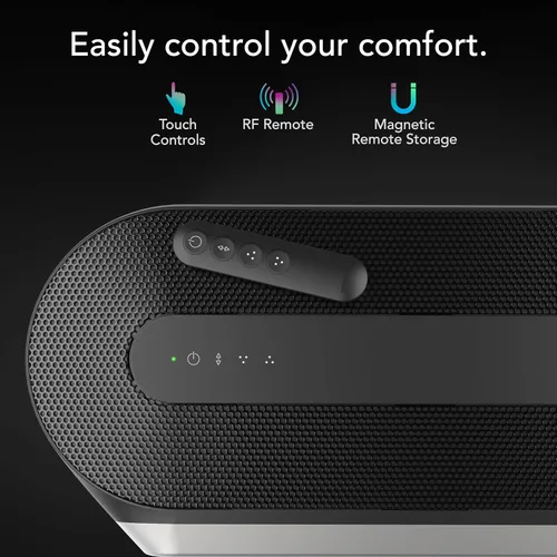 Vista 6 de Vornado Ventilador oscilante Airwave® de perfil bajo AXL con control remoto, 5 velocidades silenciosas, inclinación motorizada de 40°, motores de CC