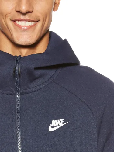 Vista 3 de Nike Sportswear Club - Sudadera con capucha forro de vellón y cierre completo para hombre