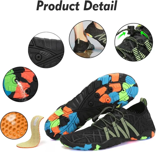 Vista 6 de SAGUARO Zapatos deportivos acuáticos unisex de secado rápido para playa, piscina, mar
