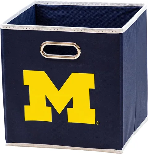 Vista 20 de Franklin Sports Cubos de almacenamiento de tela del equipo universitario de la NCAA hechos para adaptarse a organizadores de almacenamiento