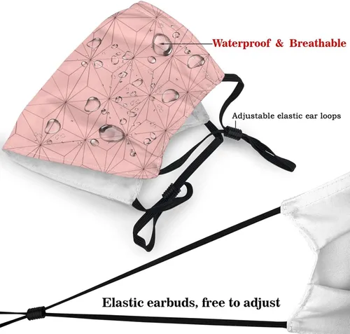 Vista 6 de Aisquw Shinobu Kocho Men WomenS Face Mask Filter Washable Dust-Proof Face Cover Balaclava Reusable