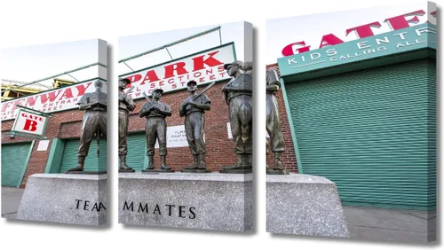 Vista 63 de TUMOVO American Major Baseball - Lienzo decorativo para pared, diseño de estadio de los Bravos, 3 piezas, arte de pared de Filadelfia, cuadros