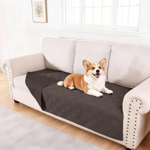 Vista 123 de hyha - Manta impermeable para cama de perro, mantas suaves para mascotas, funda impermeable para sofá para perros, fundas reversibles lavables