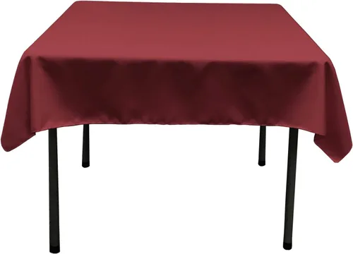 Vista 20 de LA Linen. Mantel cuadrado de popelina de poliéster