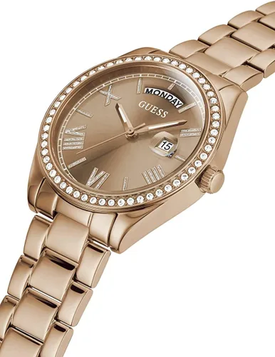 Vista 4 de GUESS US - Reloj analógico multicolor y verde para mujer