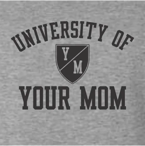 Vista 58 de Go All Out University of Your Mom - Sudadera con cuello redondo para hombre