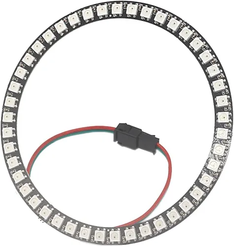 Vista 9 de WS2812 8 LED Pixel Ring Black PCB direccionable LED módulos 2812 IC RGB a todo color redondo llevado círculo DC5V