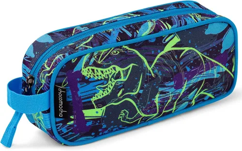 Vista 7 de Estuche para lápices Choco Mocha para niñas, gran estuche de lápices con cremallera suave para niñas con 2 compartimentos, estuche de lápices