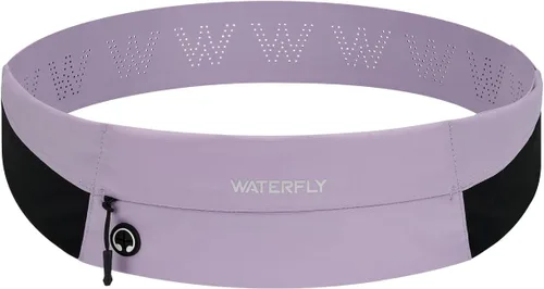 Vista 9 de WATERFLY Cinturón para Correr Riñonera: Bolsa de Cintura Delgada para Hombres Mujeres, Soporte para Teléfono de Fitness para Entrenamiento Maratón