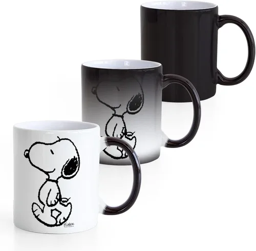 Vista 4 de CafePress Peanuts Snoopy - Taza mágica de cerámica, taza de té, 11 onzas