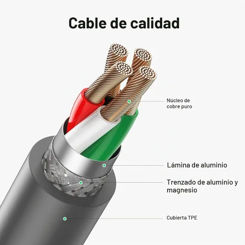 Vista 5 de UGREEN Adaptador de cable de impresora USB a puerto paralelo CN36 IEEE1284