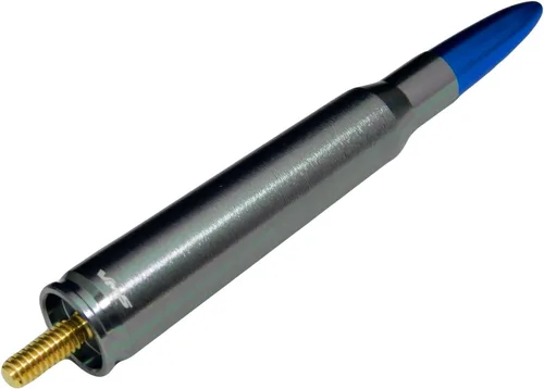 Vista 6 de VMS Racing 50 Caliber GUNMETAL BLUE TIP BULLET ANTENNA in Heavy Gauge CNC Machined Billet Aluminio Short Compatible con Toyota Tacoma 95-19 1995-2019