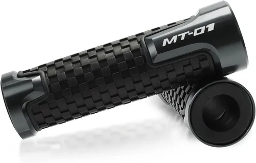 Vista 5 de Mango de motocicleta de 7/8 pulgadas, 0.866 in, agarre de manillar de carreras para Y&AMAHA MT01 MT09 FJ09 MT03 MT25 MT10 FZ10 MT-01 2018 2019 2020