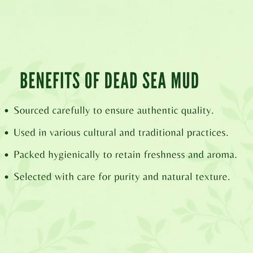 Vista 6 de AYURVEDASHREE Barro del Mar Muerto 200 Gm Nutre Exfolia suaviza y desintoxica la piel Polvo de arcilla seca 100% solo polvo de barro del Mar