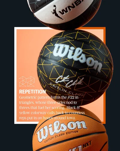 Vista 3 de WILSON Balones de baloncesto de repetición de Caitlin Clark
