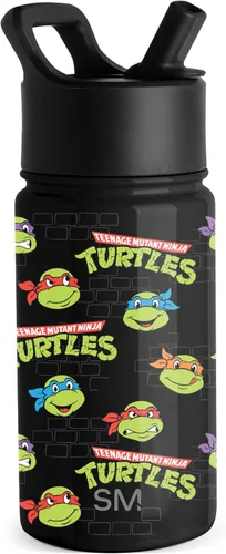 Vista 91 de Simple Modern DC Comics Batman - Botella de agua para niños con tapa con pajilla, vaso aislado de acero inoxidable de 14 onzas para niños, vaso a