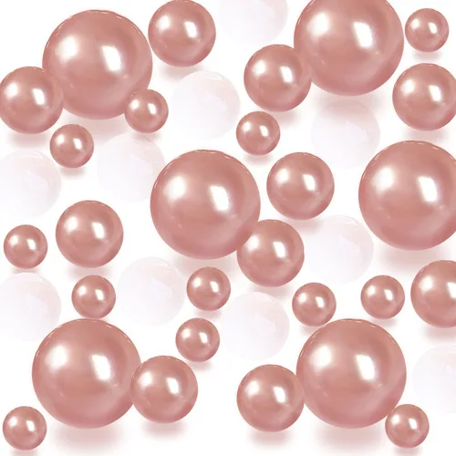 Vista 8 de 140 perlas para relleno de jarrón, sin agujero, cuentas de maquillaje para jarrón, cuentas de maquillaje para soporte de brochas para decoración