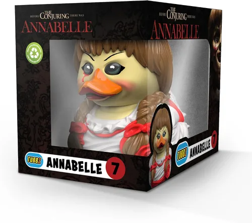 Vista 2 de TUBBZ Edición en caja: Horror - Figura de vinilo de pato de goma de Annabelle Cosplaying