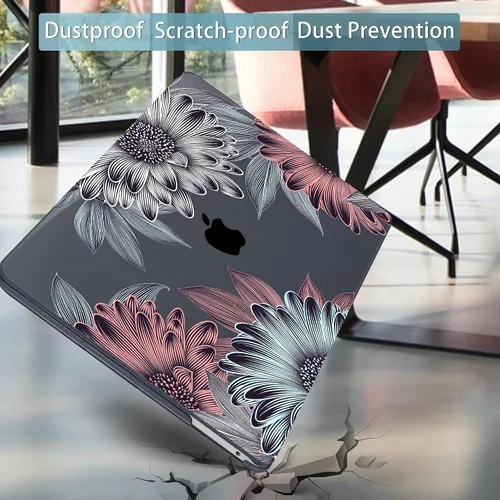 Vista 7 de Mektron para MacBook Air 13 Funda A1466/A1369 (Versión 2010-2017), Cubierta de carcasa rígida de plástico con fijación a presión para MacBook Air