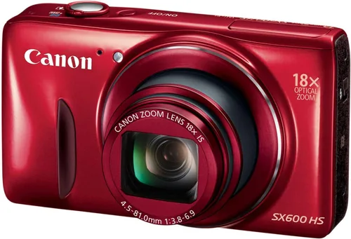 Vista 3 de Canon PowerShot SX600 HS 16MP Cámara digital - Wi-Fi habilitado (rojo) (renovado)