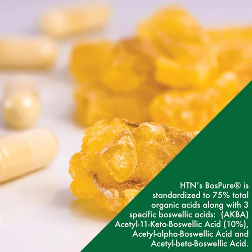 Vista 6 de Health Thru Nutrition Boswellia 300 mg 60 cápsulas como Bospure AKBAMAX Alta potencia 75% ácidos boswélicos 10% AKBA Apoyo de movilidad