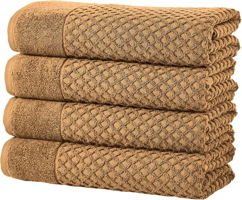 Vista 69 de Great Bay Home - Toallas de mano 100% algodón blanco, 6 toallas de baño suaves para manos, altamente absorbentes y de secado rápido, colección 01