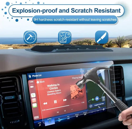 Vista 4 de Bronco 2021 2022 - Protector de pantalla para Frod Bronco de 12 pulgadas, protector de vidrio templado para pantalla táctil 2022, accesorios Bronco