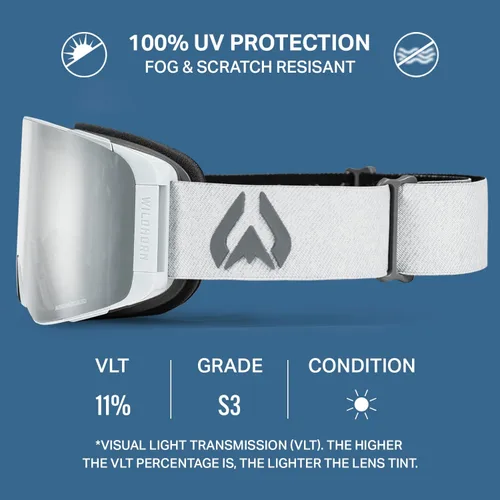 Vista 2 de Wildhorn Pipeline - Gafas de esquí para hombres y mujeres OTG, antiempañamiento y antiarañazos, para snowboard - Proveedor oficial del Equipo