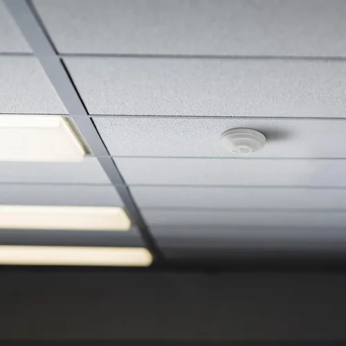 Vista 6 de Maxxima Sensor de ocupación PIR de 360 grados para montaje en techo, sensor de movimiento cableado, compatible con LED, solución de detección