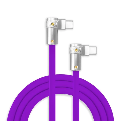Vista 16 de chubbycable FlexElbow - Cable de carga rápida de 90 grados y 240 W, cable USB C en ángulo recto, cable de carga de silicona compatible con iPhone
