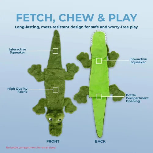 Vista 3 de Best Pet Supplies Juguetes chirriantes para perros con tela suave y duradera para mascotas pequeñas, medianas y grandes, juguete interactivo