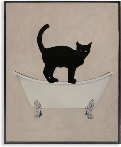 Vista 53 de Lindo conejo bebé en toallas de baño burbujas de jabón' Arte Giclée enmarcado
