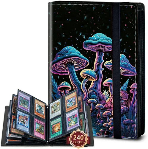 Vista 18 de Rossy Carpeta de tarjetas con 4 bolsillos, carpeta de tarjetas intercambiables, álbum de colección de tarjetas, para 160 tarjetas de carga lateral