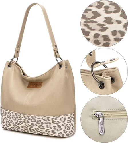 Vista 116 de Wrangler Hobo - Bolsas para mujer de cuero vegano con asa superior, bolsos de hombro y bolsos