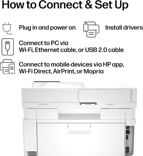 Vista 10 de HP Color LaserJet Pro MFP 4301fdw Impresora a color Inalámbrica Todo