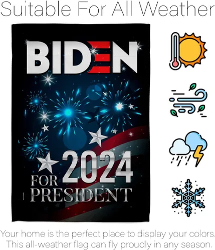 Vista 6 de Biden Harris Flag Bandera de decoración de elecciones de President Patriotic Vote Demócrata Republicano, Fiesta del Té de Estados Unidos Americana