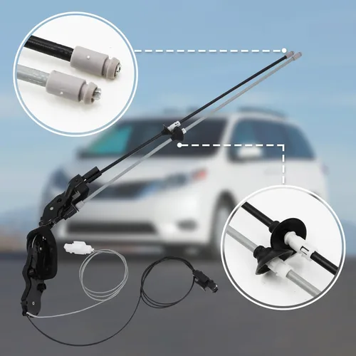 Vista 3 de Cable para puerta corrediza Sienna 85620-08042 Kit de cable para puerta corrediza eléctrica para Toyota Sienna 3.3L 3.5L Cable de control de carrete