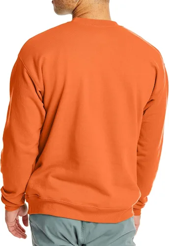 Vista 2 de Hanes EcoSmart Sudadera de forro polar, sin botones, para hombre, mezcla de algodón, sudadera con cuello redondo, paquete de1o2