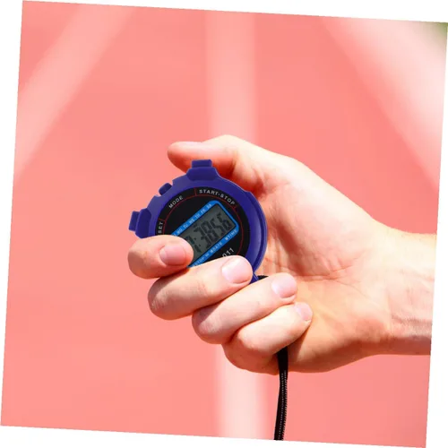 Vista 9 de Cronómetro digital silencioso con temporizador deportivo con pantalla grande, diseño compacto y ligero para natación, correr, fitness, operación