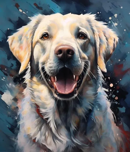 Vista 12 de ZMHZMY Kits de pintura por números, Labrador Retriever DIY lienzo digital pintura al óleo regalo para niños, estudiantes, adultos principiantes