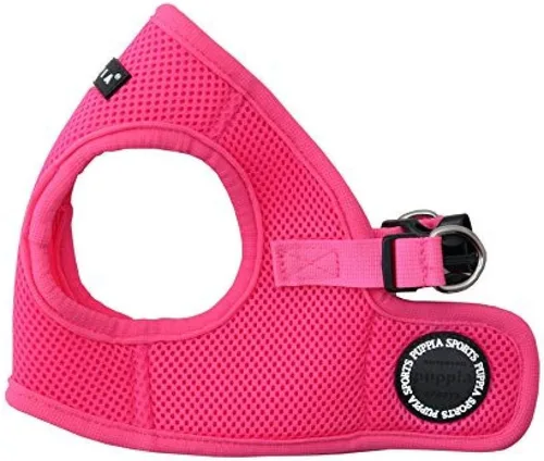 Vista 10 de Puppia Arnés de chaleco suave neón Step-in sin estrangulamiento, sin tirones, entrenamiento para perros pequeños y medianos, verde, XS