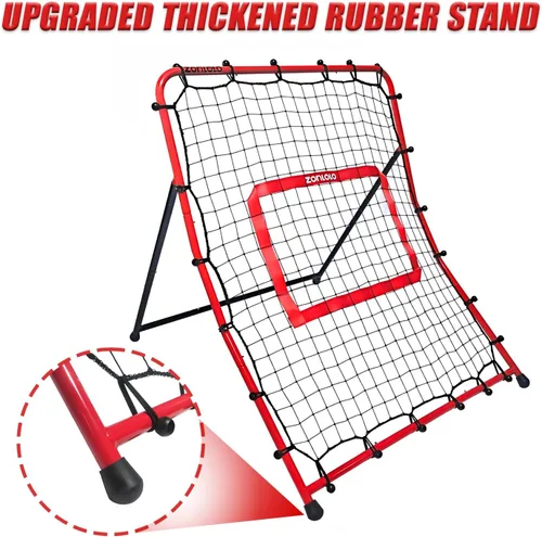 Vista 4 de Zonlolo Baseball Pitchback Net, Rebounder Net, Pitching Return Trainer,Three Angles Without Adjusting, Perfect for Solo Playing Catch