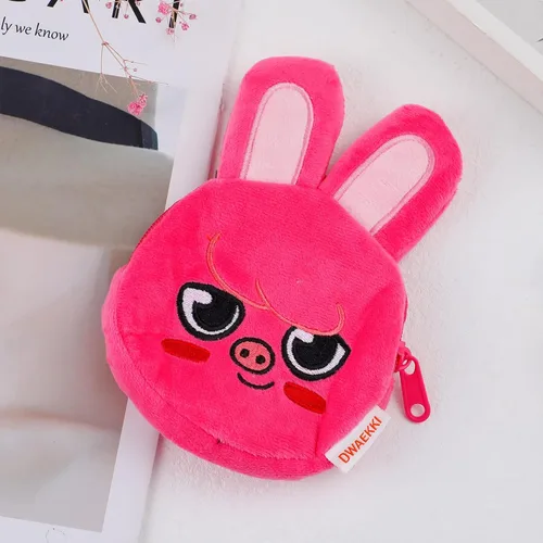 Vista 6 de G-Ahora K-POP Merchandise Stray Wallet con llavero para fans, WC-DWAEKKI
