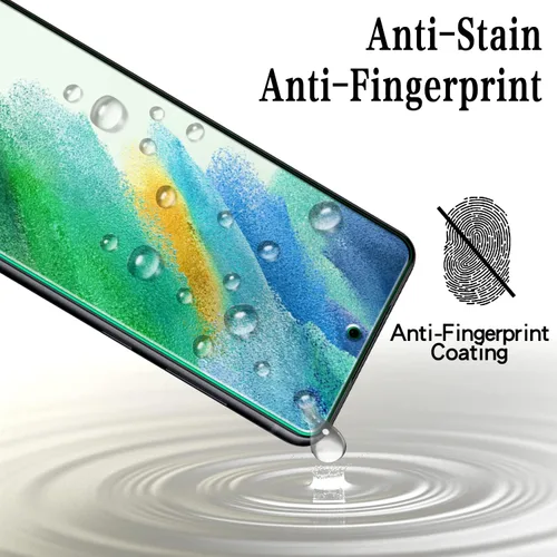 Vista 4 de MAYtobe Paquete de 2 protectores de pantalla para Samsung Galaxy S21 FE 5G vidrio templado Transparente