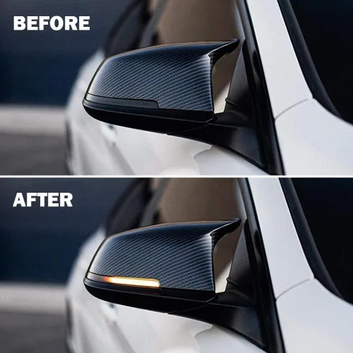 Vista 5 de Luces LED dinámicas secuenciales de giro para BMW F30 F32 F36 F22 X1 i3 BMW 1/2/3/4 Series ahumado secuencial marcador lateral intermitente lámpara