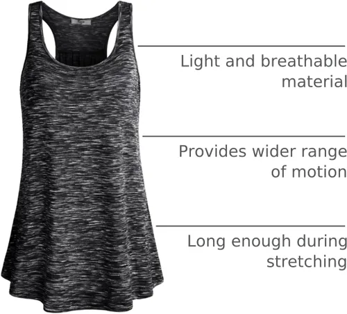 Vista 68 de Cestyle - Camiseta sin mangas para mujer, cuello redondo, corte holgado, para entrenamiento