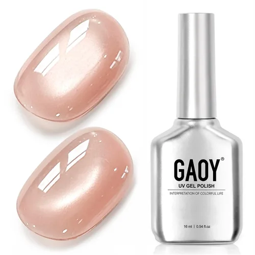 Vista 89 de GAOY Esmalte de uñas de gel Brown Cat Eye, 4629 azul ámbar, 0.5 fl oz Ámbar azul
